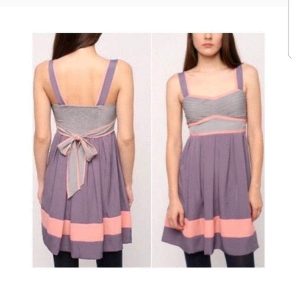 Kimchi Blue Adjustable Colorblock Dress L